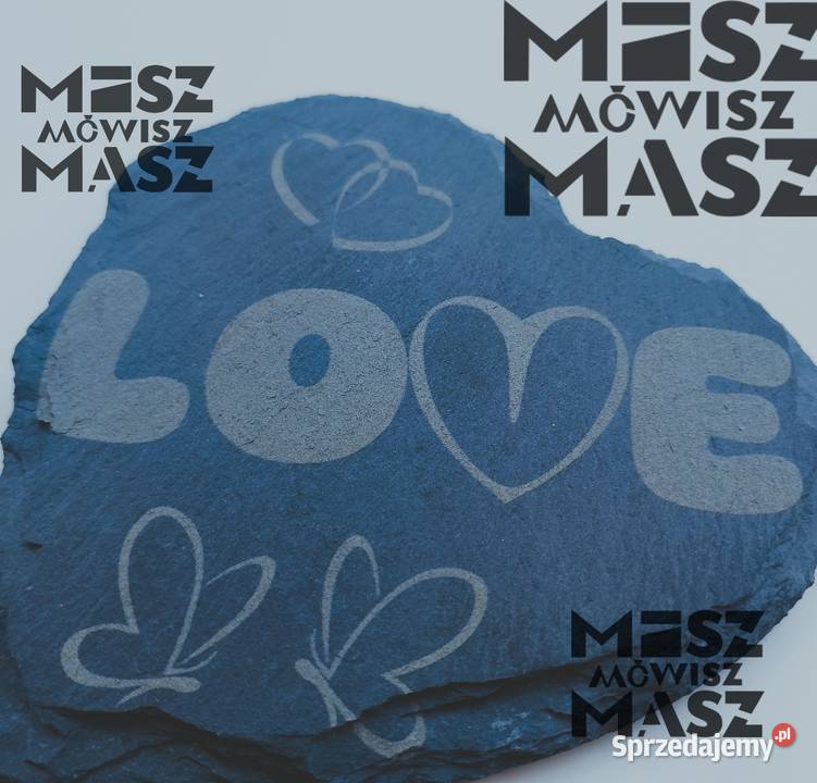 Kamień z napisem LOVE dekoracyjny kocham miłość Racot sprzedam