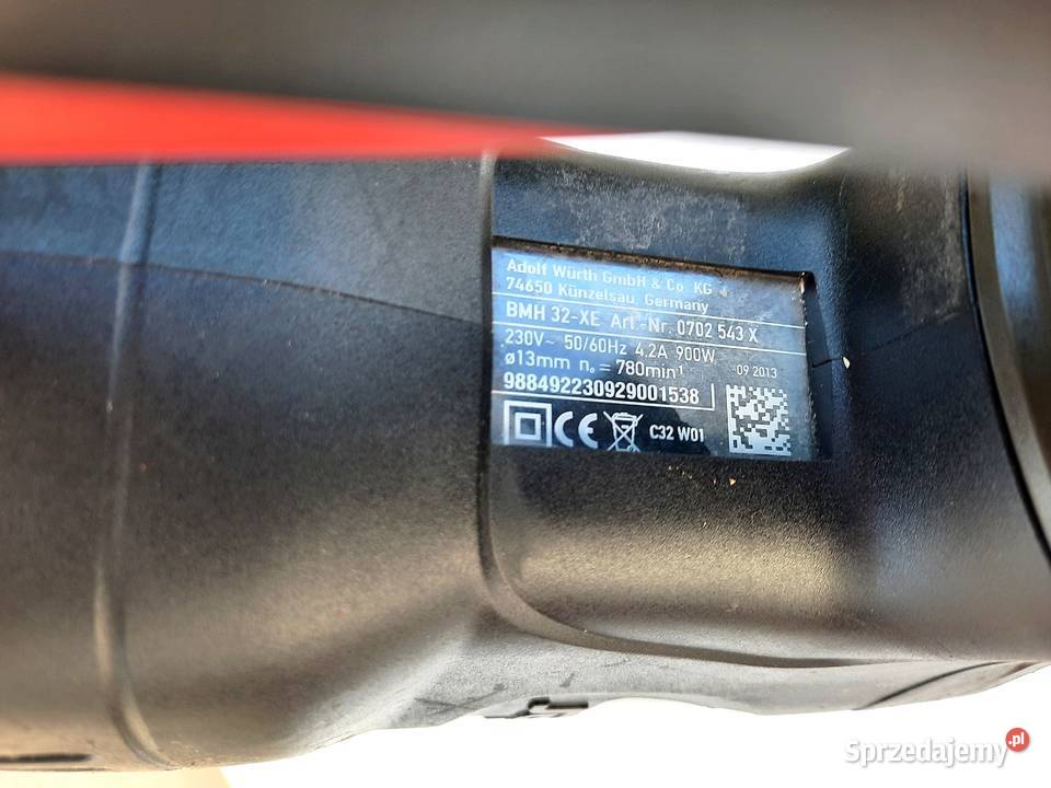 Młotowiertarka Wurth BMH 32XE SDS Plus 900 W śląskie Gaszowice