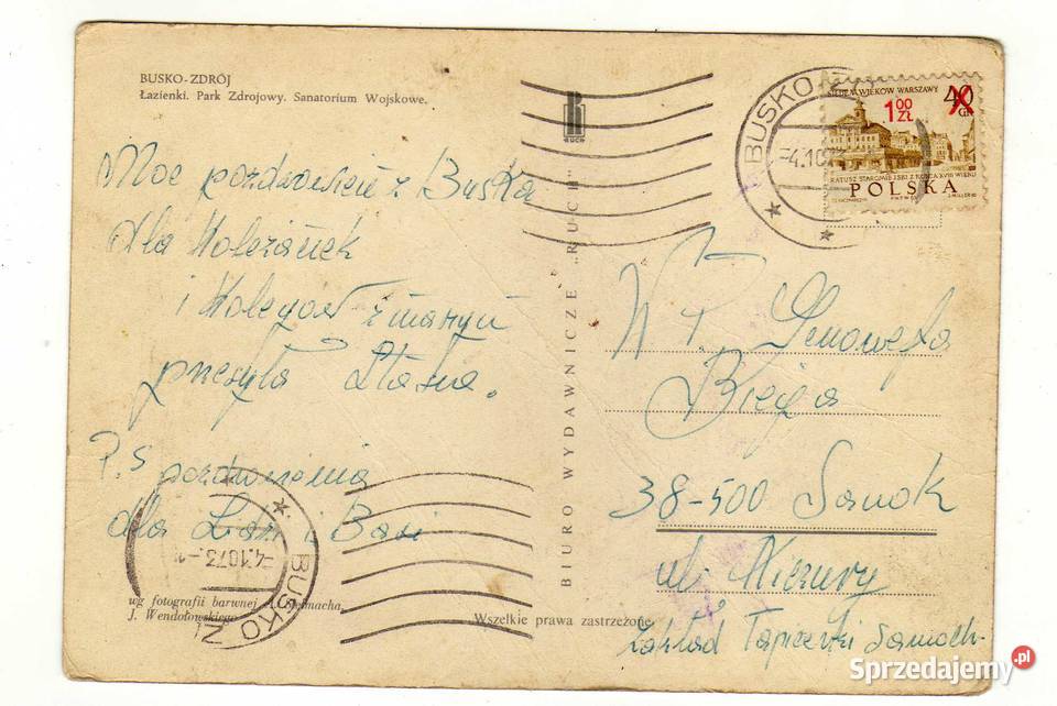 BUSKO ZDRÓJ POCZTÓWKA WIELOWIDOKOWA Pocztówki i karty telefoniczne Krynki