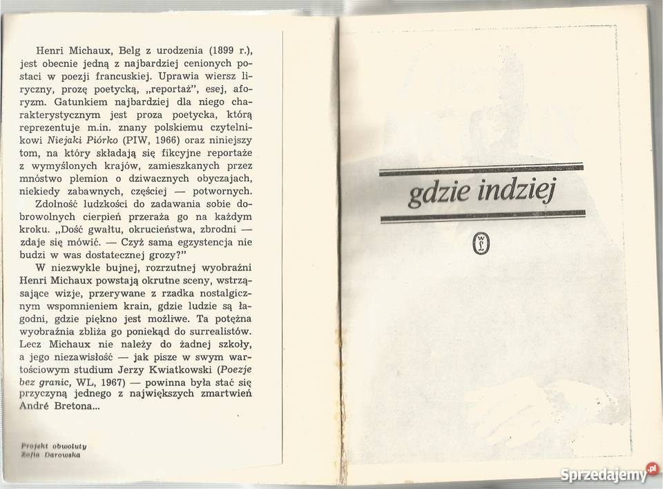 Henri Michaux gdzie indziejPodróż do Wielkiej Tarnów
