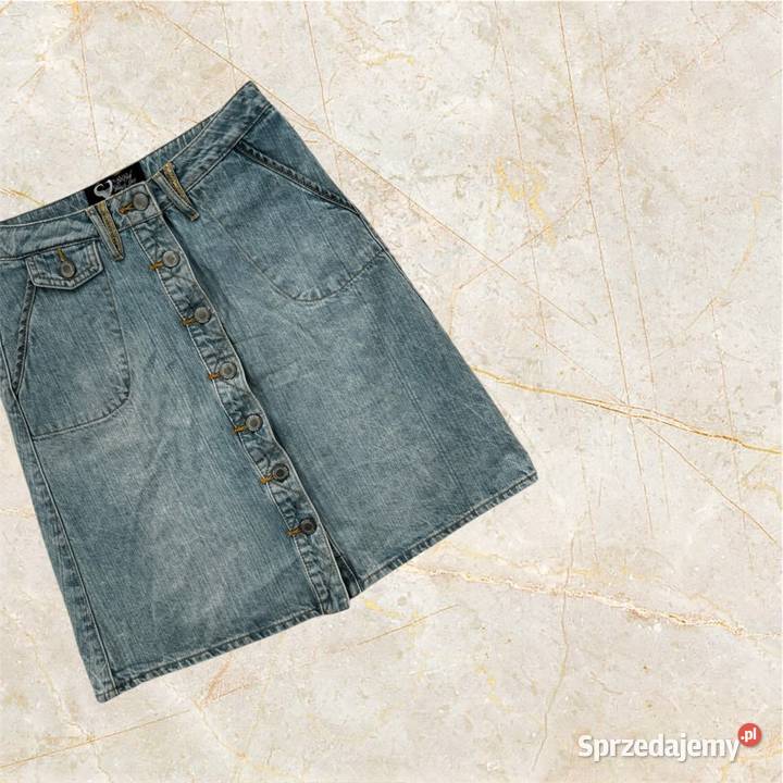 Spódniczka jeansowa denim vintage Bik Bok XSS Bez wzoru Kielce