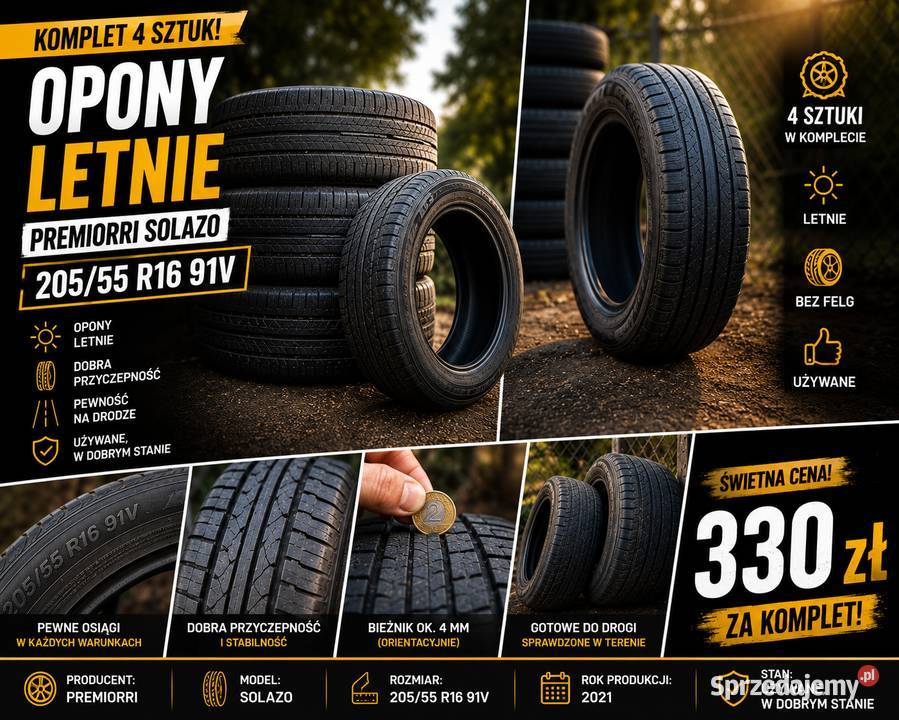 Opony letnie Premiorri Solazo 20555 R16 91V Sandomierz