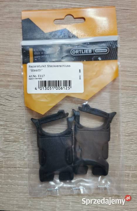 ORTLIEB Stealth 25mm Dwie NOWE Klamry naprawcze Łódź