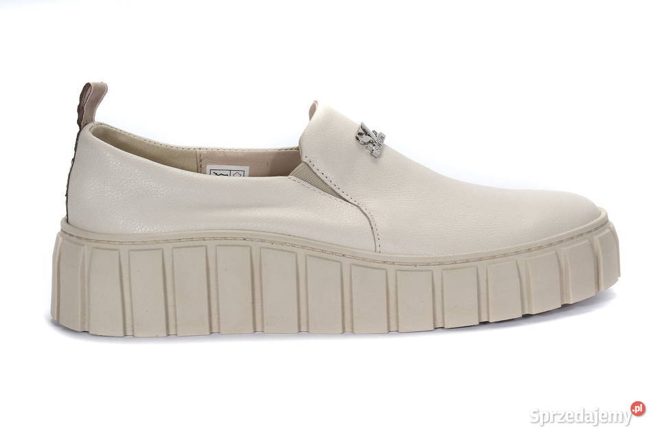 Sneakersy na platformie białe 36 41 skóra Półbuty Kalwaria Zebrzydowska sprzedam