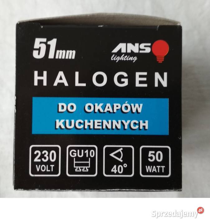 Żarówka halogenowa GU10 230V 50W 40 barwa 2700K podlaskie Białystok