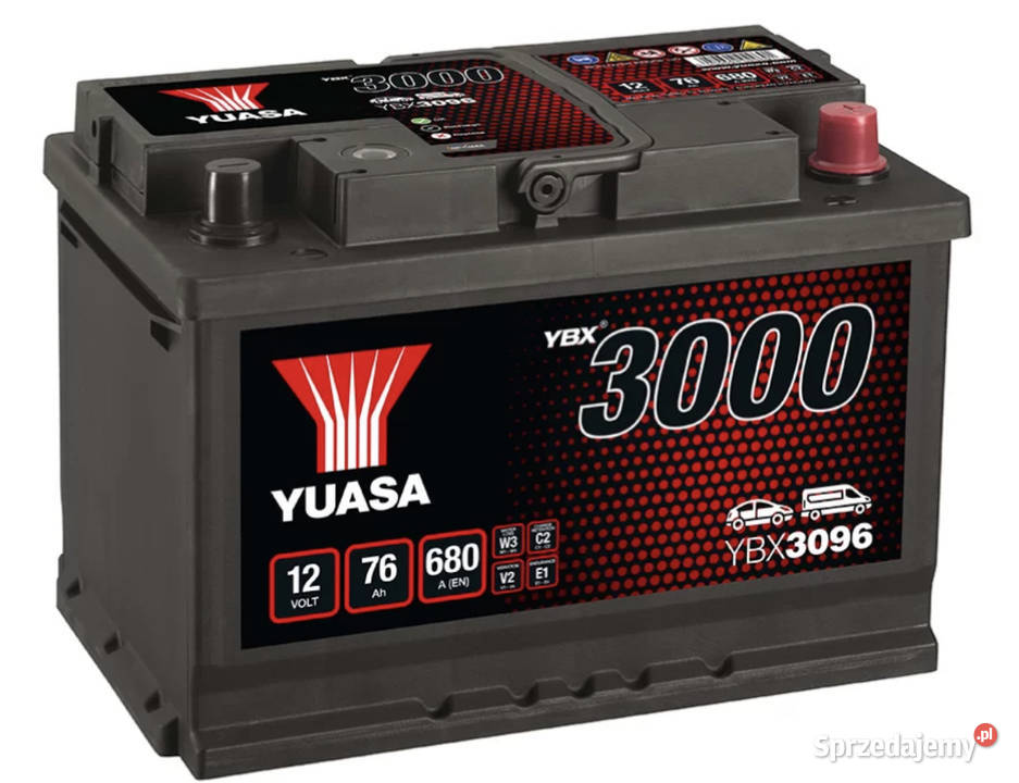 Akumulator Yuasa Standard 12V 76Ah DARMOWA Płock sprzedam
