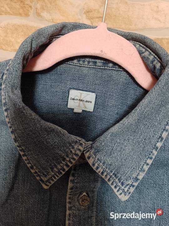 XL Calvin KleinDżinsowa męska koszula koszula Kraków