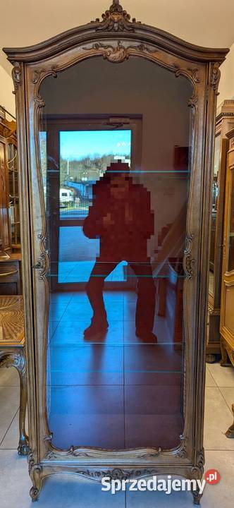 piękna witrynaserwantka ludwikowska orzechsklep Antyki, Sztuka, Kolekcje