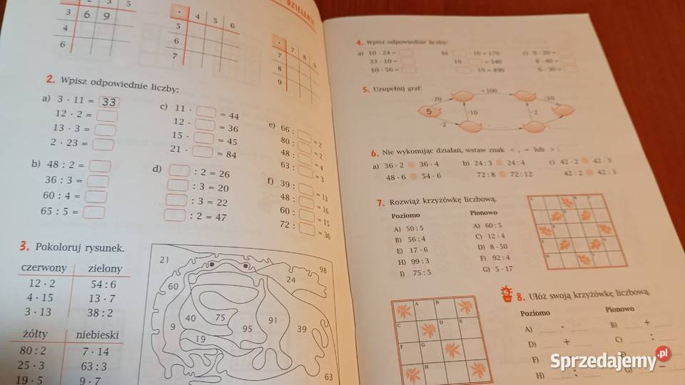 Matematyka 4 Liczby naturalne zeszyt Wojtan pomorskie Gdańsk sprzedam