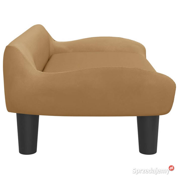 Sofa dzieci brązowa 70x40x24 aksamit WM3196354 Warszawa sprzedam