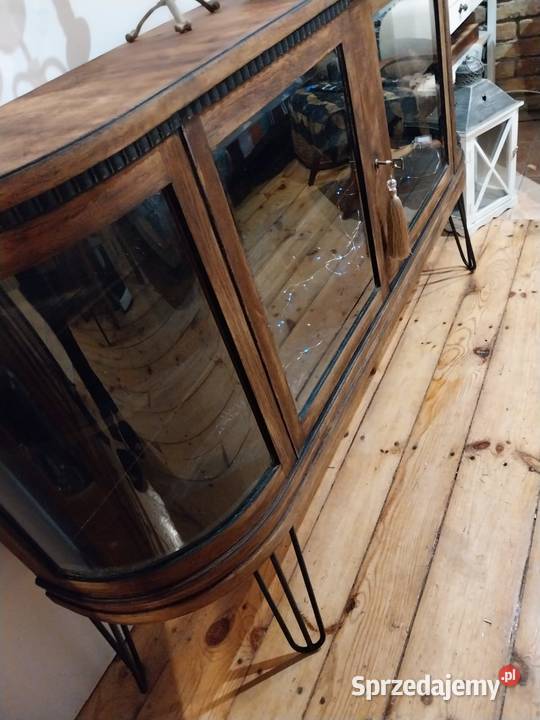 Komoda retro przedwojenna witryna antyk