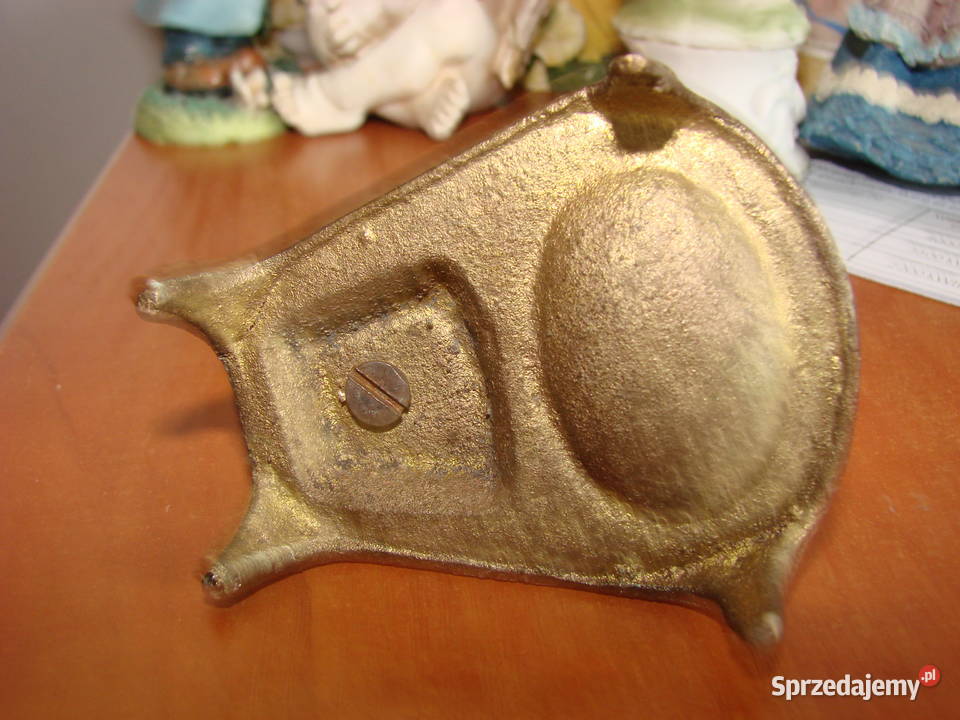mosiężna mała egipska popielniczka pomorskie Pruszcz Gdański
