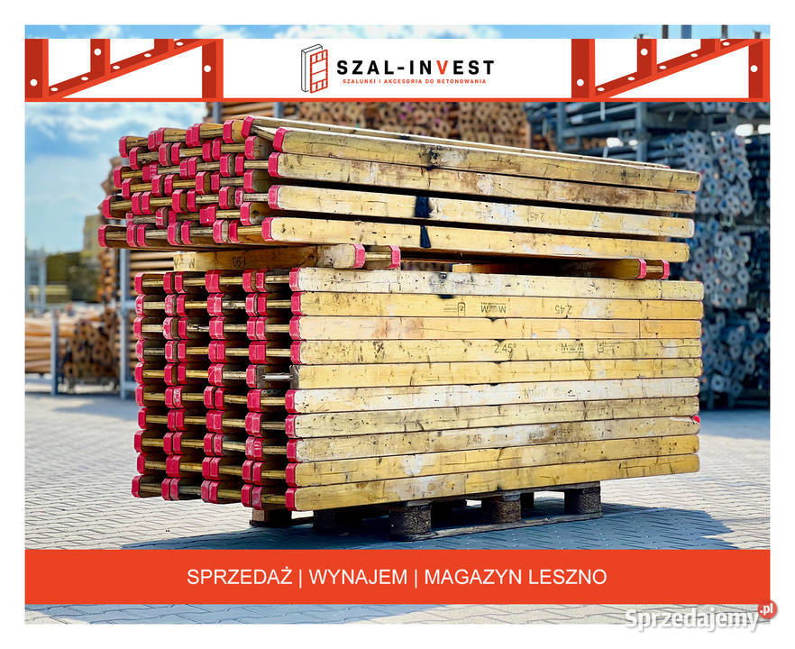 Podpory Stemple 3m 35m 4m 5m NOWE 15Kn Atest Pozostałe Leszno