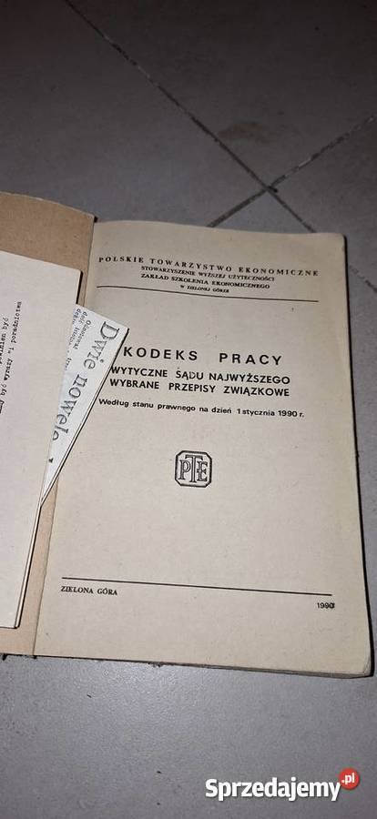 Unikat Kodeks Pracy 1969 Kolekcjonerskie wydanie Konin