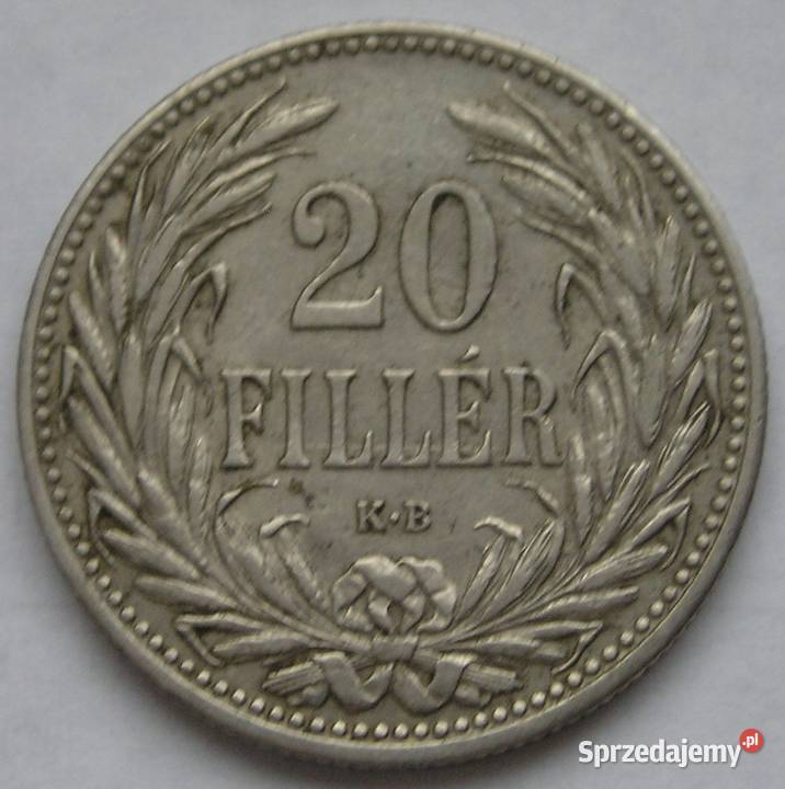 Austro Węgry 20 filler 1908 Łódź