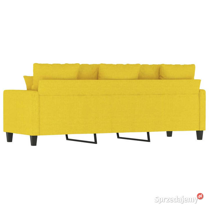 Sofa 3osobowa jasnożółta 180 tapicerowana sprzedam