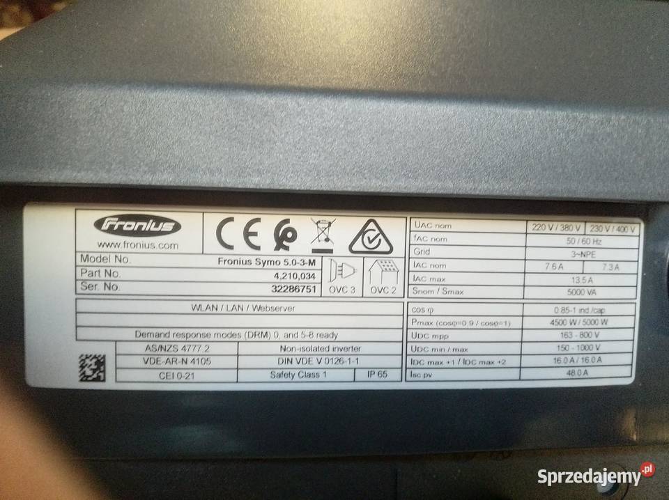 Falownik inwerter Fronius Symo 503M 5 Kw Lublin