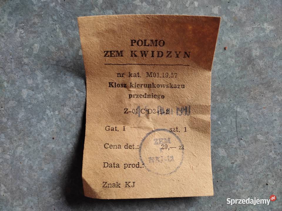 Klosze Nysa warszawa Syrena nowe PRL kierunkowskazy