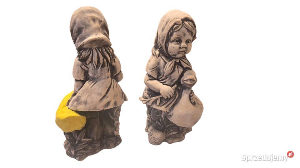 Dziewczynka z kaczuszka dekoracja figurka z