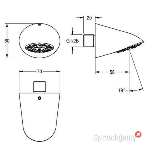FRANKE AQUAJETSlimline Głowica prysznicowa Gdynia