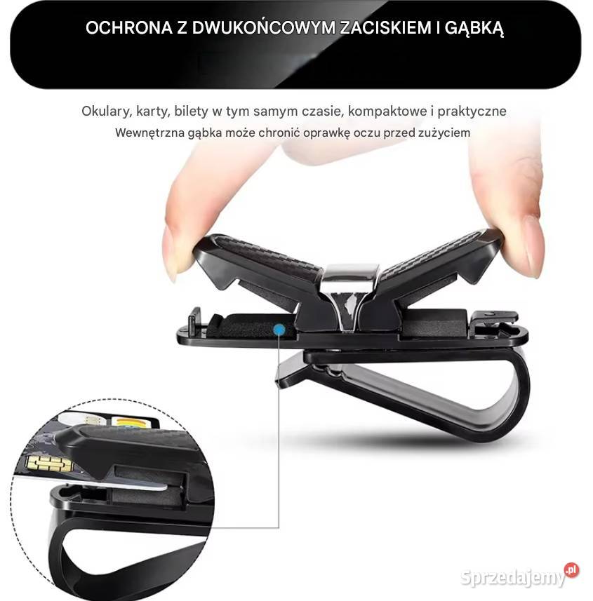 Etui uchwyt samochodowy na okulary pomysł na