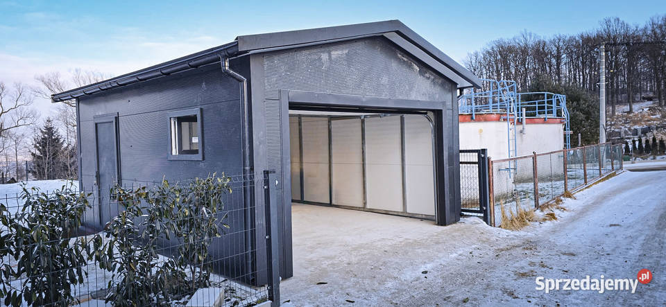 Garaż 45x55 z płyty warstwowej brama segmentowa Sprzedaż Kraków
