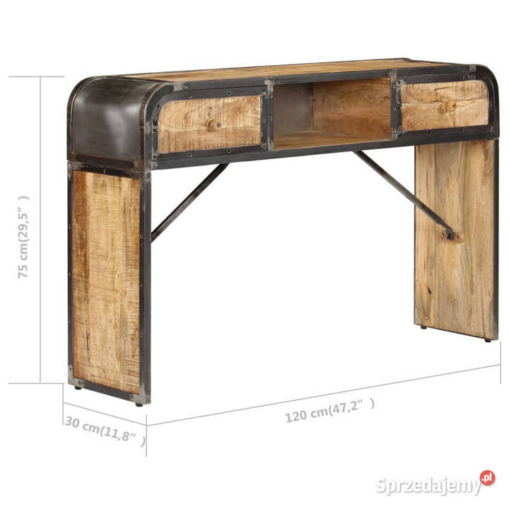 Szafka 120x30x75 lite drewno mango WM247805 Warszawa sprzedam
