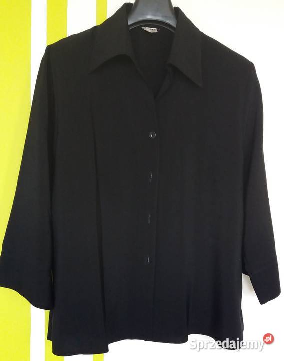 L Czarna rozpinana bluzka Eden Gliwice