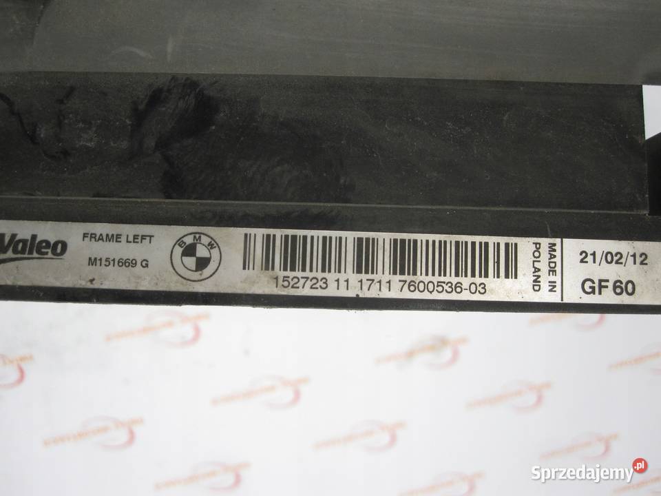 BMW F20 12r mocowanie chłodnicy lewe 7600536 osobowe Kielce sprzedam