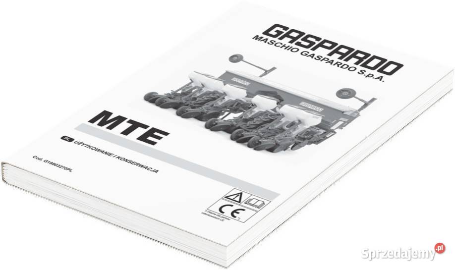 Gaspardo Maschio MTE Instrukcja katalog MTR MTER Pozostałe