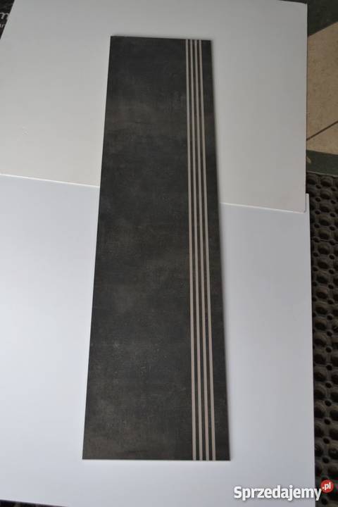 Płytka schodowa 120 grafit szara stopnica 30x120 Podłogi i schody Zakopane