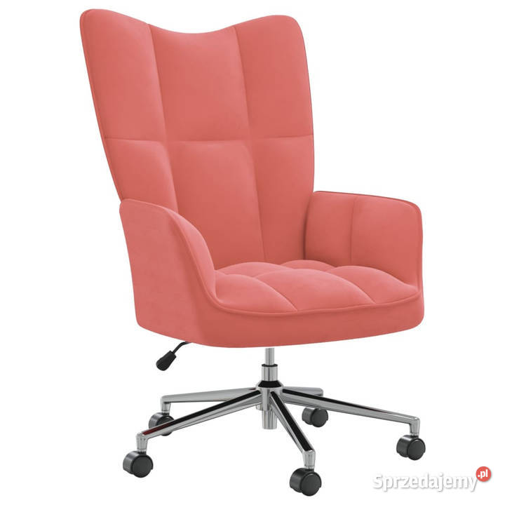 Fotel różowy obity aksamitem WM328165 Fotele mazowieckie Warszawa