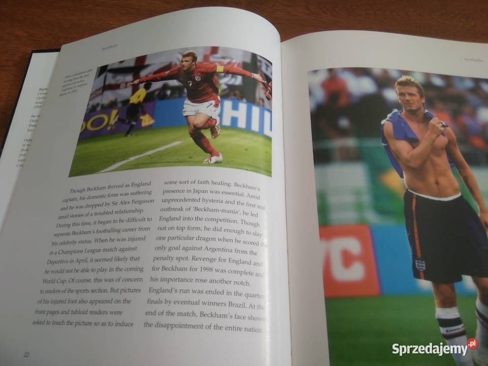 David Beckham by Lucie Cave książka Manchester Kwidzyn