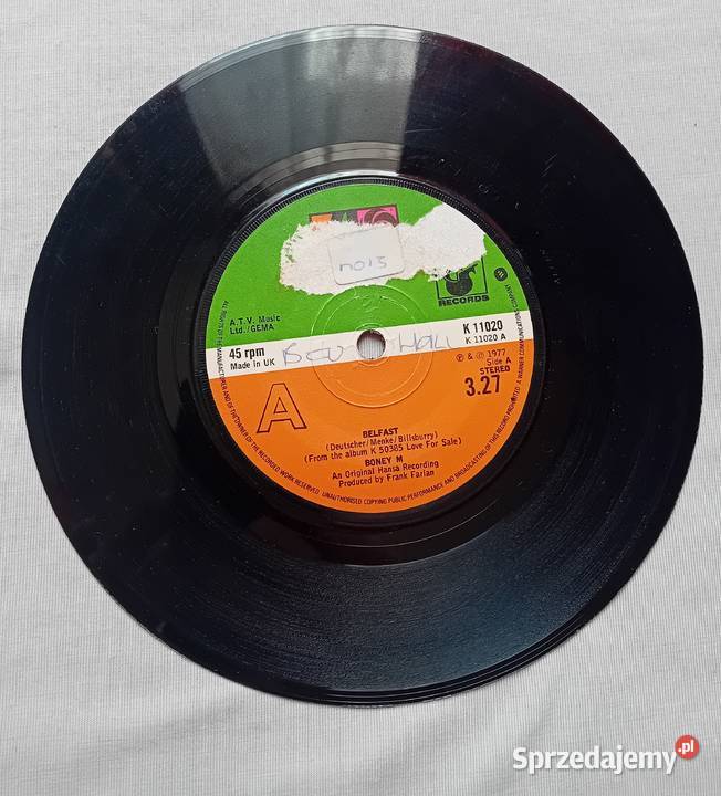 SP Boney M Belfast Plantation Boy Atlantic 1977 płyta winylowa Koźminek