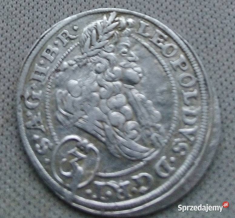 ŚLĄSK BRZEG3 KRAJCARY 1696 r CB SREBROLEOPOLD Numizmatyka mazowieckie Legionowo