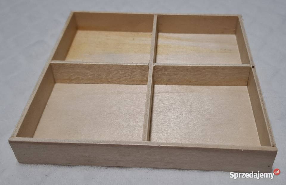 Tacka drewniana z przegródkami ze sklejki śląskie