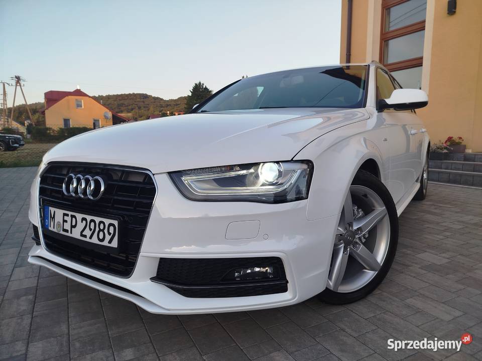 Audi a4 b8 Sline LIFT 2015R skóra navi alu 18 czujnik deszczu Samochody osobowe podkarpackie Grabownica Starzeńska