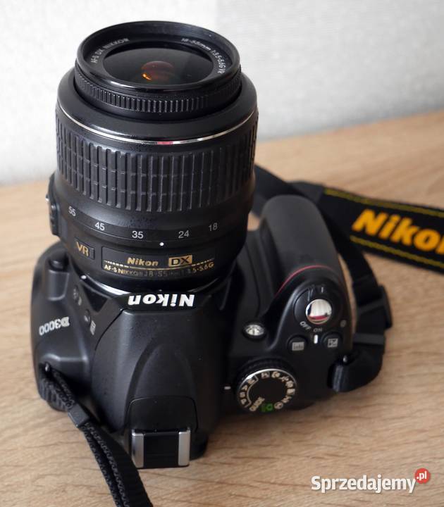 Lustrzanka Nikon D3000 z obiektywem 1855 VR nowy Gliwice