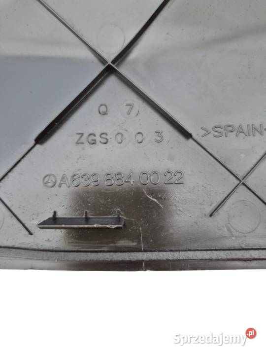 KLAPKA ZAŚLEPKA OSŁONA PODSZYBIA MERCEDES W639 świętokrzyskie sprzedam