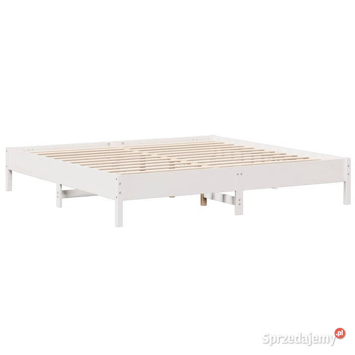 Łóżko z regałem bez materaca białe sosnowe 228cm Warszawa sprzedam