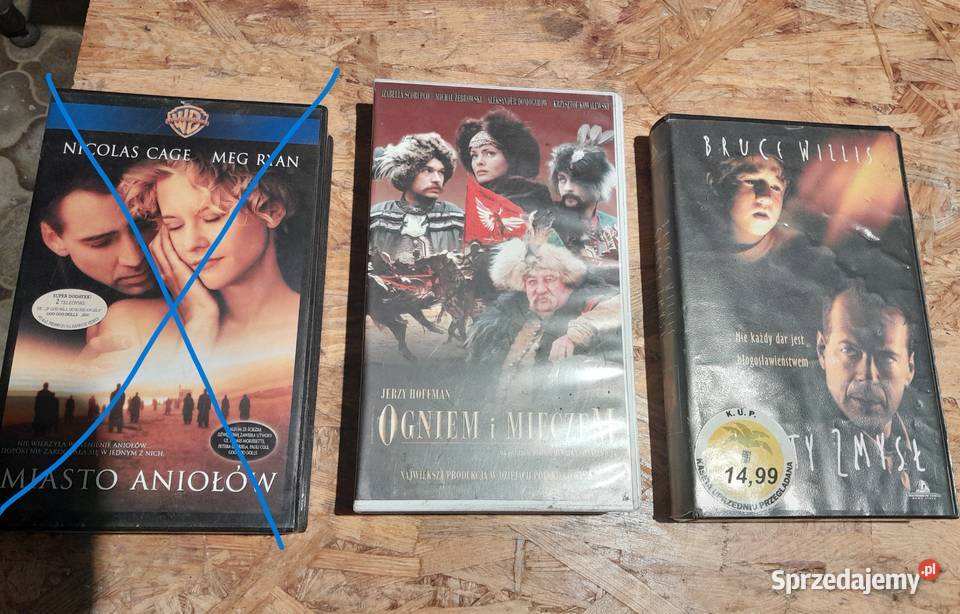 Kasety VHS film kaseta zestaw 9 sztuk Titanic Dąbrowa Górnicza