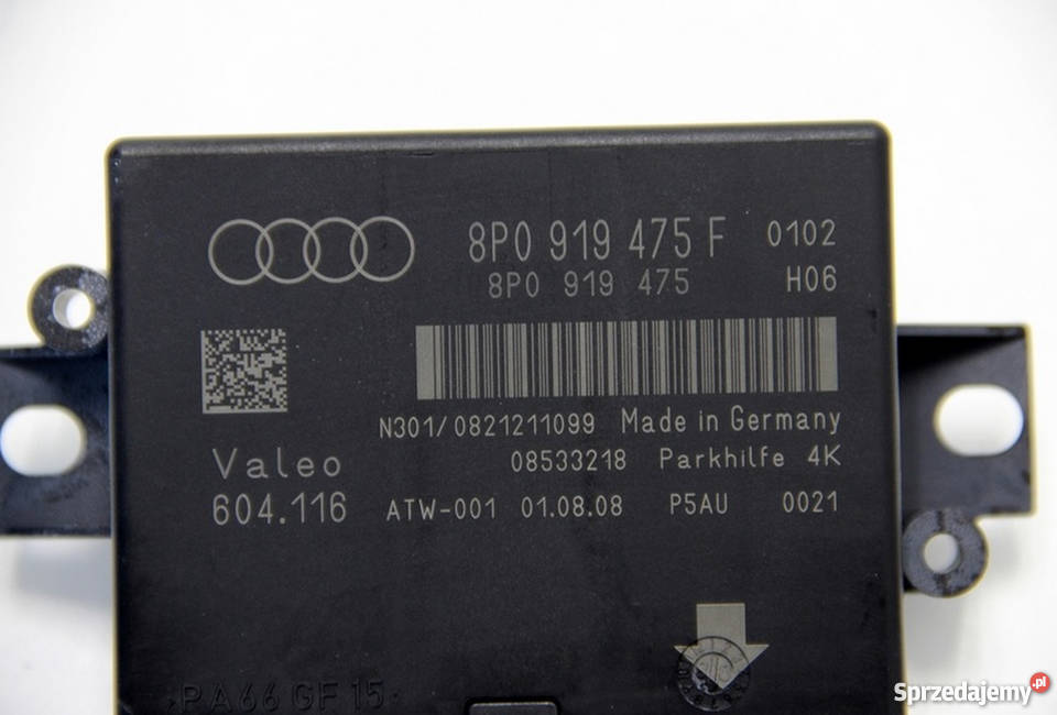 Naprawa 8P0919475F Audi A3 Parktronik VALEO błąd podkarpackie Kołaczyce