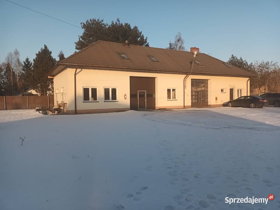 Hala garażowa 106m2 biuro plac utwardzony Sochaczew
