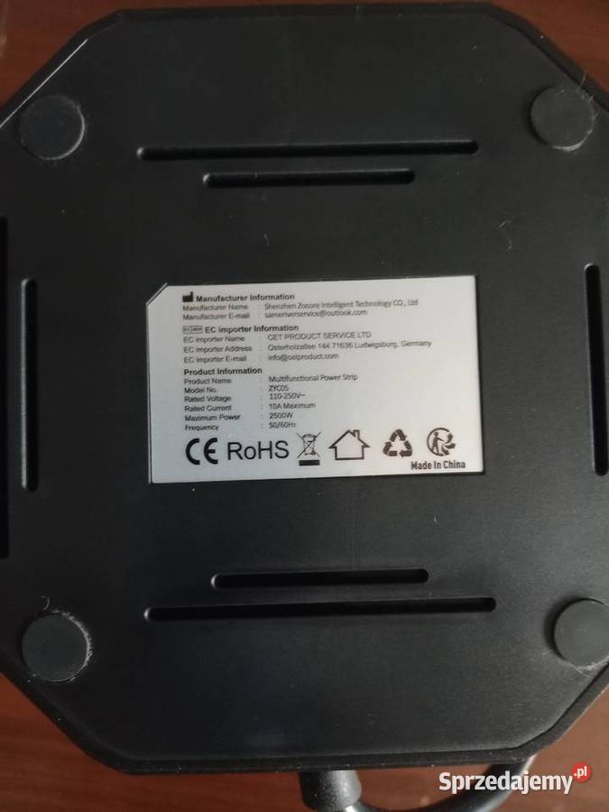 SAMERIVER PIONOWA LISTWA 8 GNIAZD 5 USB CZARNA Bytom