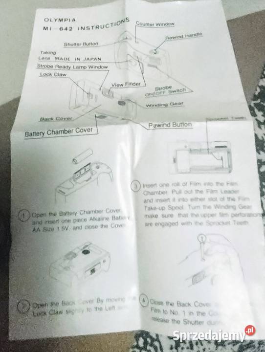 Aparat fotograficzny Olympia MI 642 Zawoja