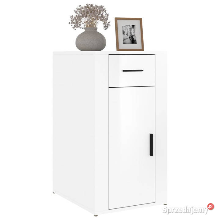 Szafka pod biurko biała z połyskiem 40x49x75 mazowieckie Warszawa sprzedam