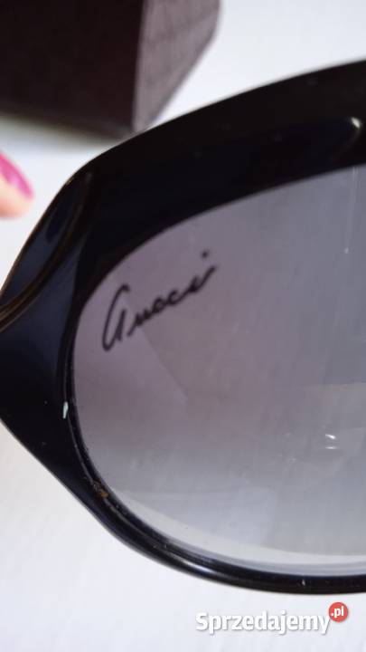 WŁOSKIE MARKOWE OKULARY PRZECIWSŁONECZNE GUCCI Dla kobiet Piła