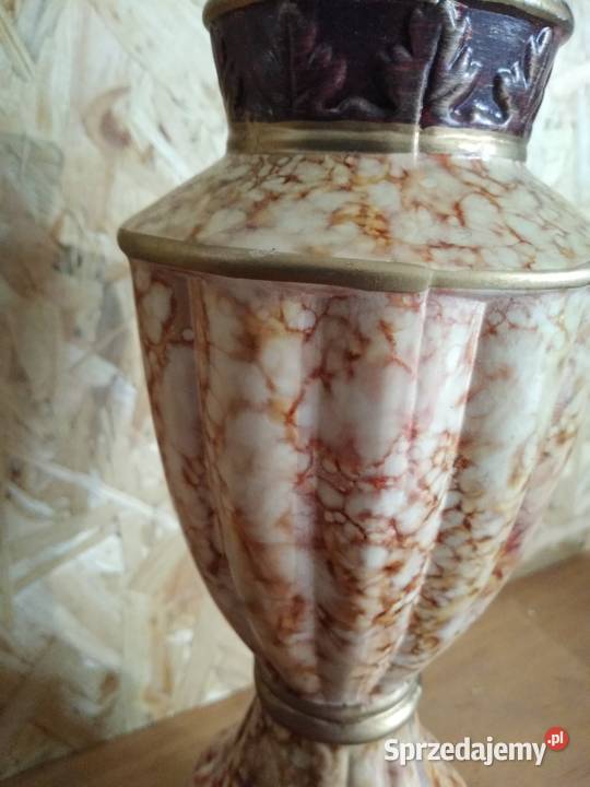 Stara ceramiczna lampka lampa zabytek PRL Dąbrowa Górnicza