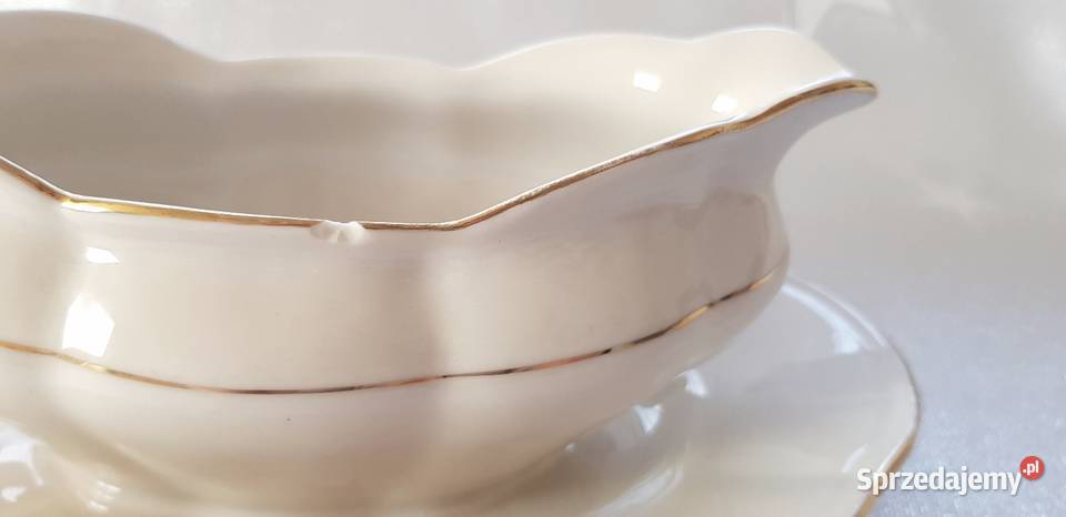 Sosjerka z podstawką porcelit Chodzież PRL sprzedam