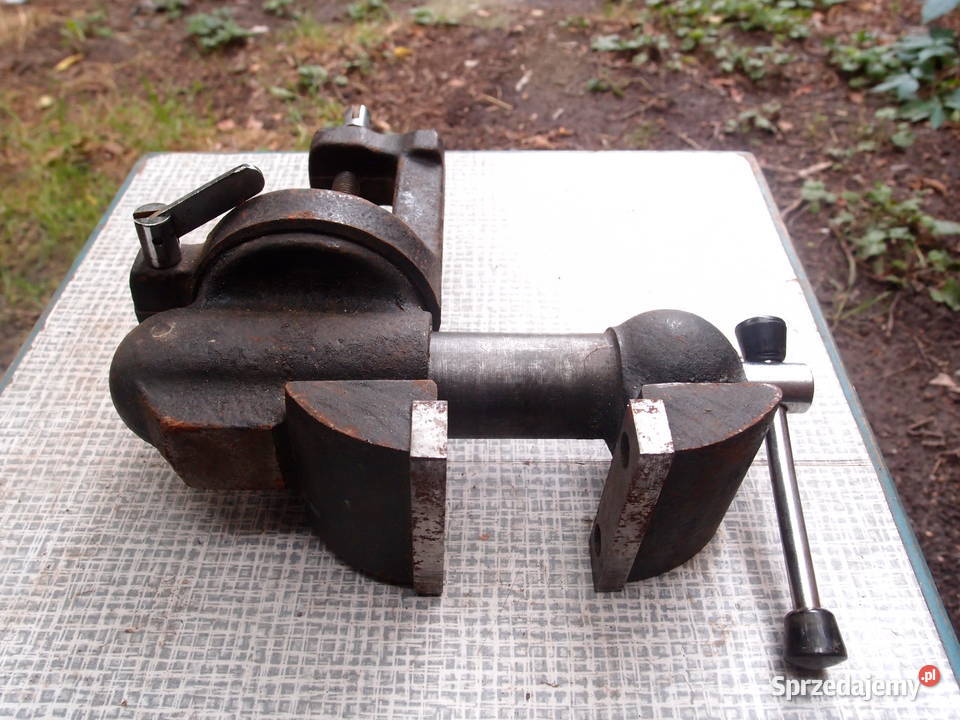 solidne imadło stołowe szer szczęk 62mm rozstaw